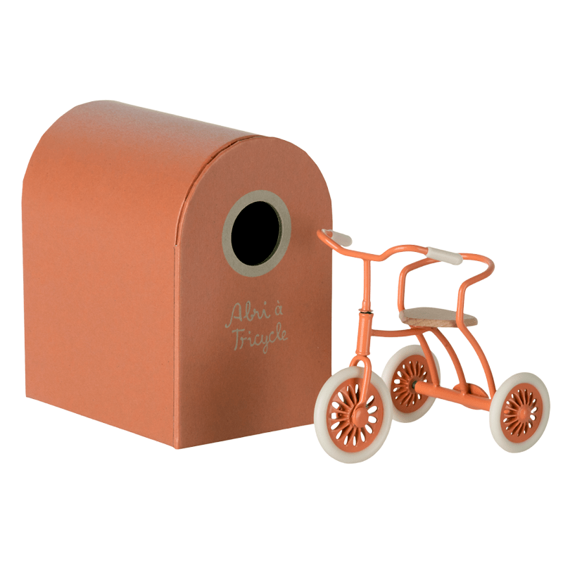 Maileg trehjulet cykel til mus - koral