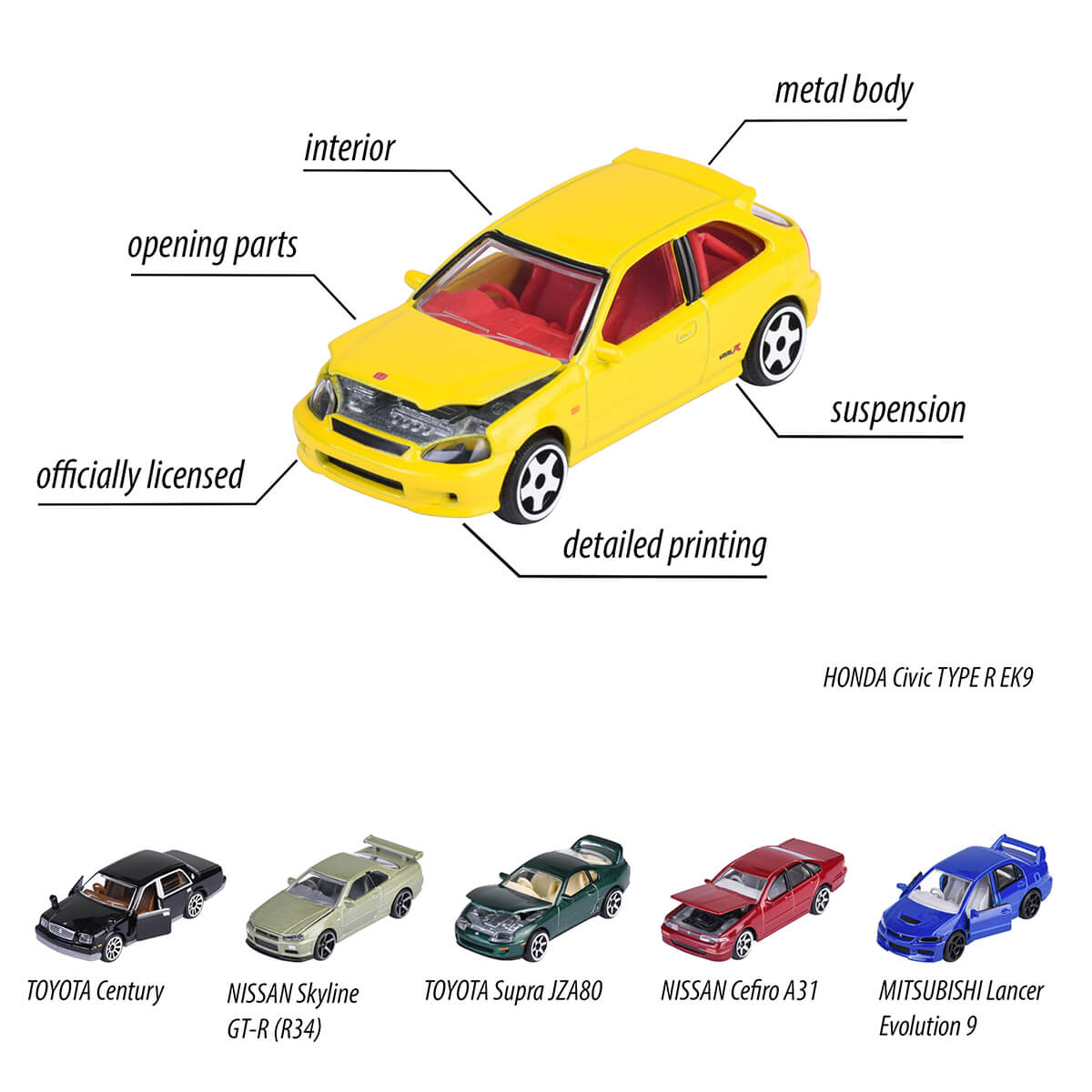 Majorette Japan Series Premium, Asst