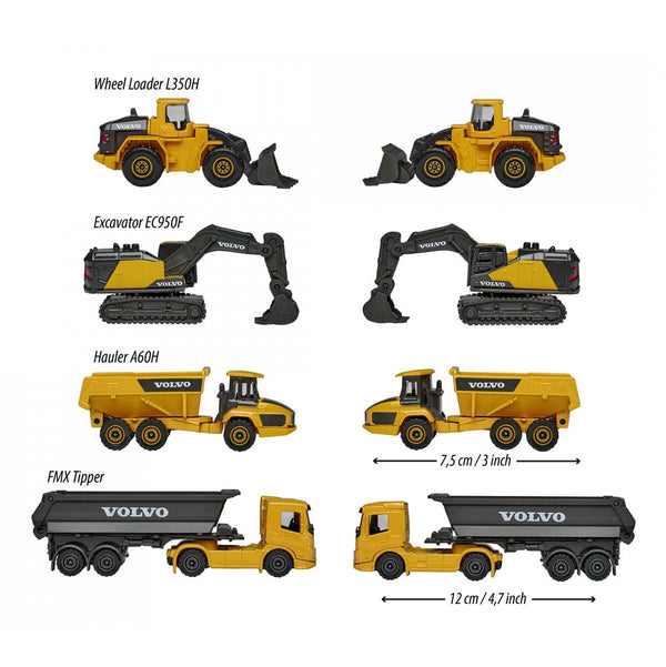 Majorette Volvo, 4 Pak