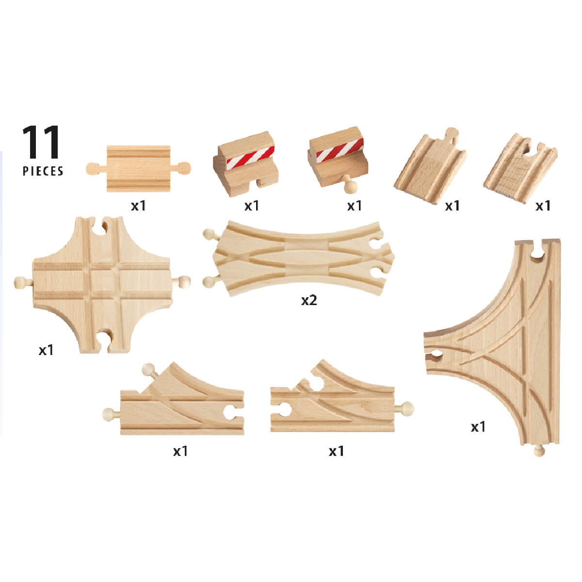 BRIO Skinnesæt, 11 Dele