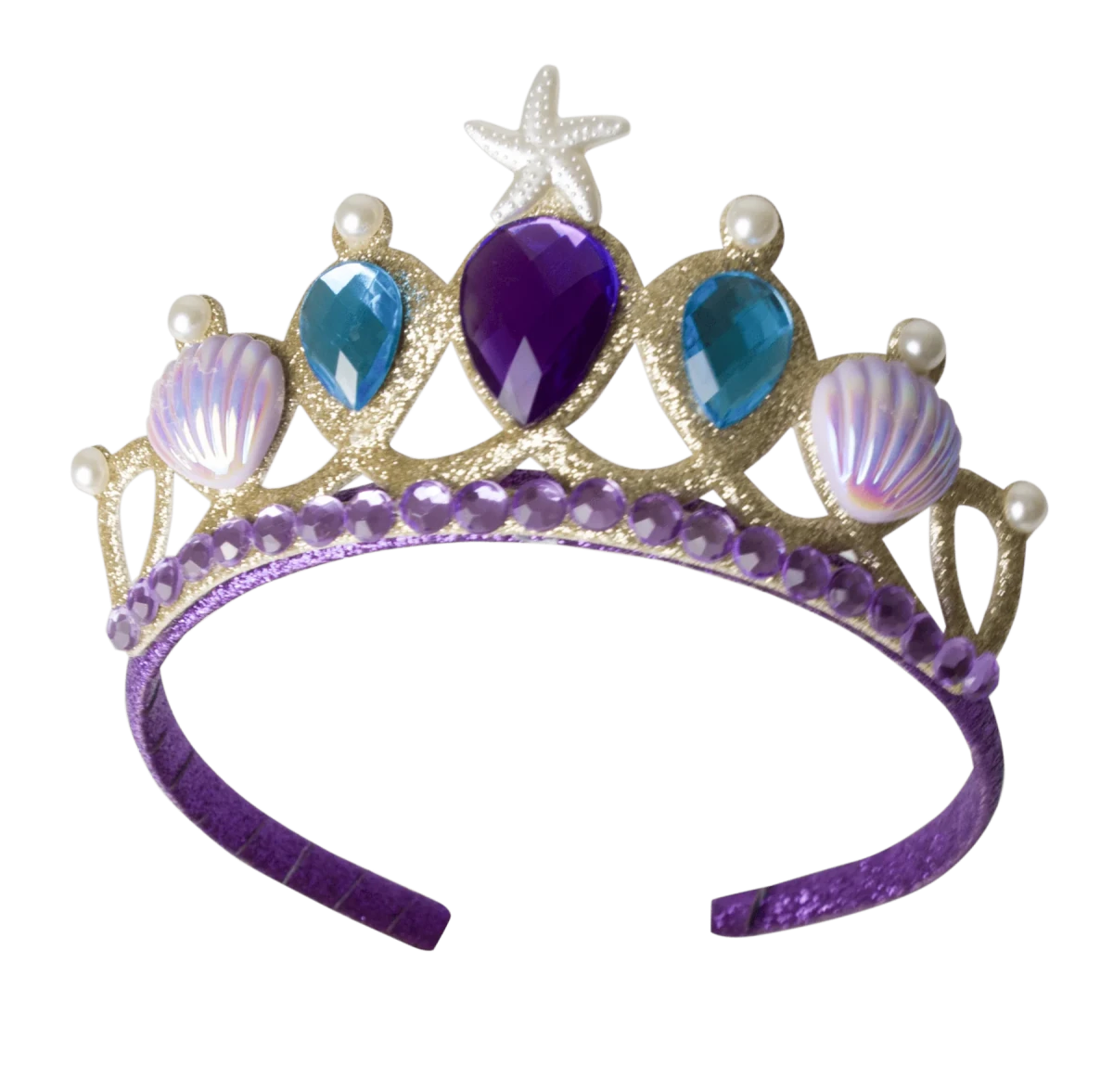 Great Pretenders Havfrue glimmer skørt sæt, lilla str 5 - 6 år