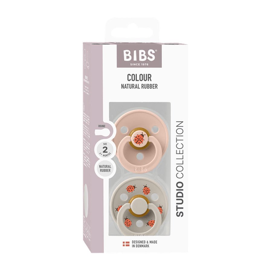 BIBS 2 - Pak Studio Colour Sut Str 2 - Ladybug Blush Mix