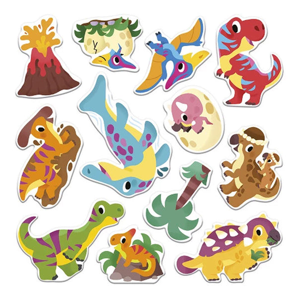 Janod Flytbare Tykke Stickers, Dinosaurs