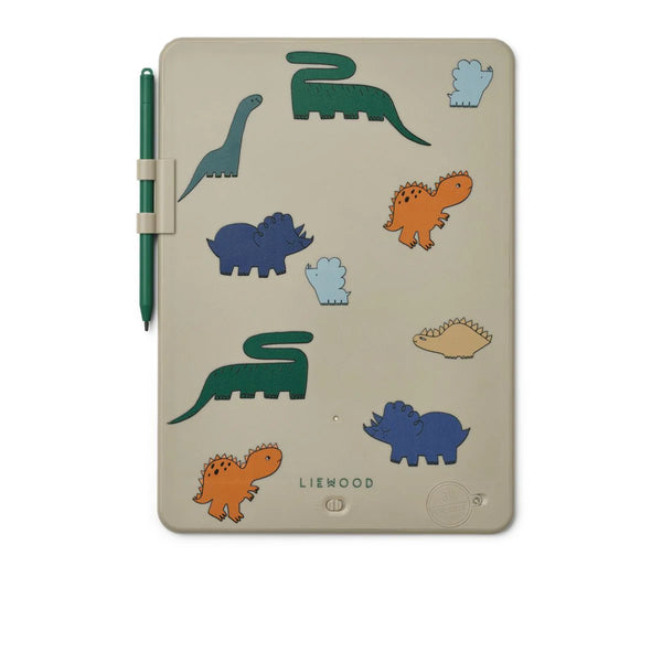 Liewood Zora tegne tablet, dinosaurs/mist
