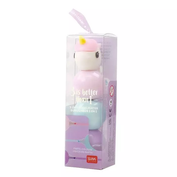 Legami 3-i-1-highlighters, Unicorn