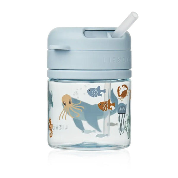 Liewood Pavia tritan kop med sugerør, sea creature/sandy