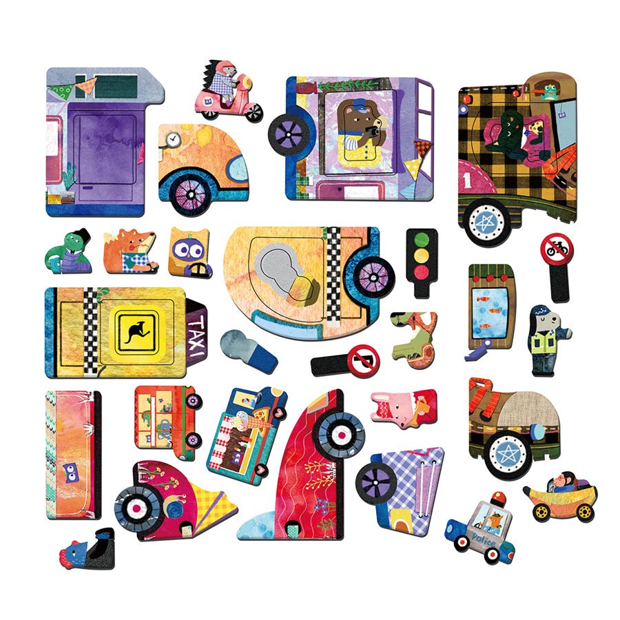 MierEdu Magnetisk Legesæt, Biler