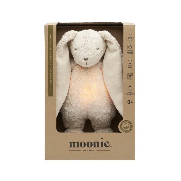 Moonie 2.0 Organic Humming kanin med lampe, sand