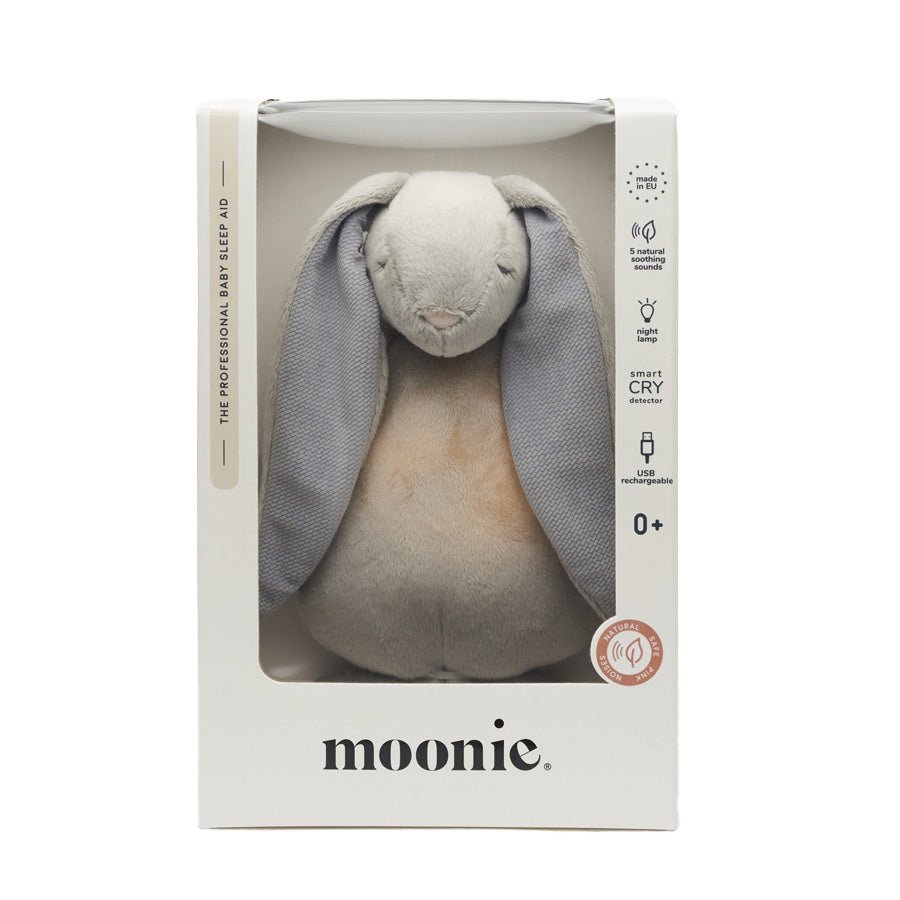 Moonie 2.0 The Humming Kanin med lampe, silver