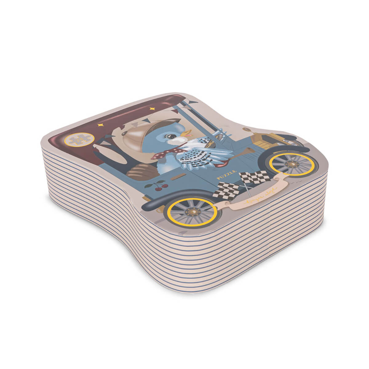 Konges Sløjd Birdie Puslespil - Car Birdie