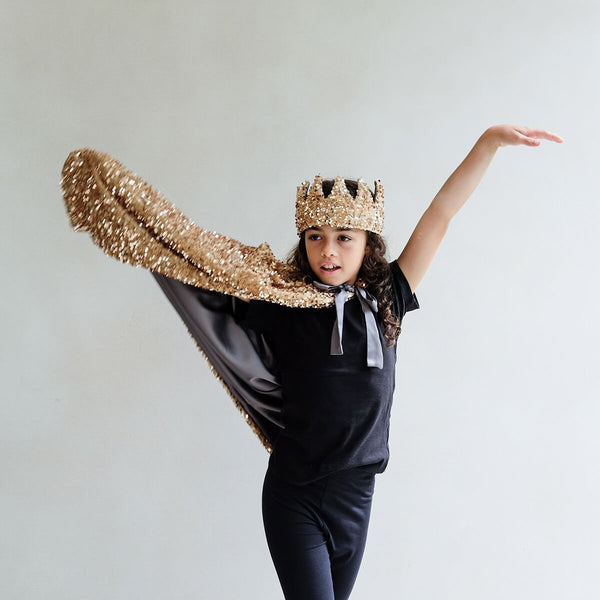 Mimi & Lula Vendbar Krone, Gold Sequin