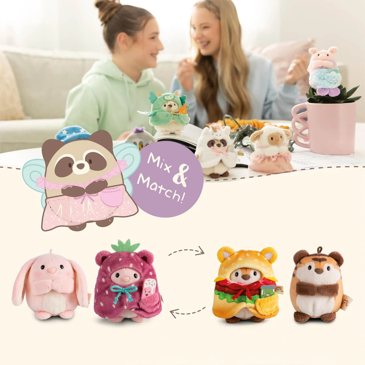 MyMochi Nici Gaveæske, Nymfeparakit Chipsy Hest/Ridder Tøj - 8 Cm