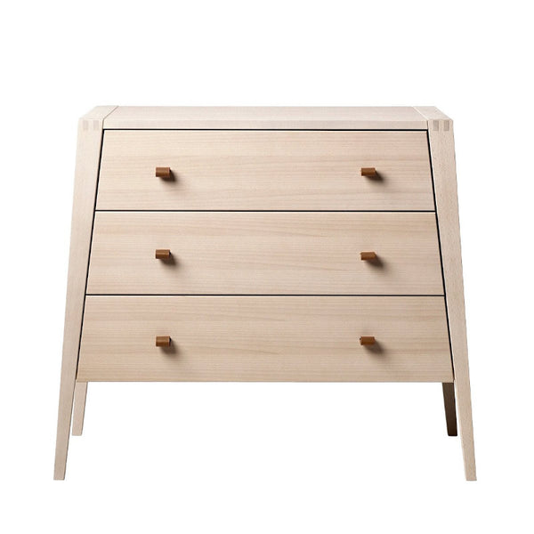 Leander lædergreb til kommode 6 stk, brun