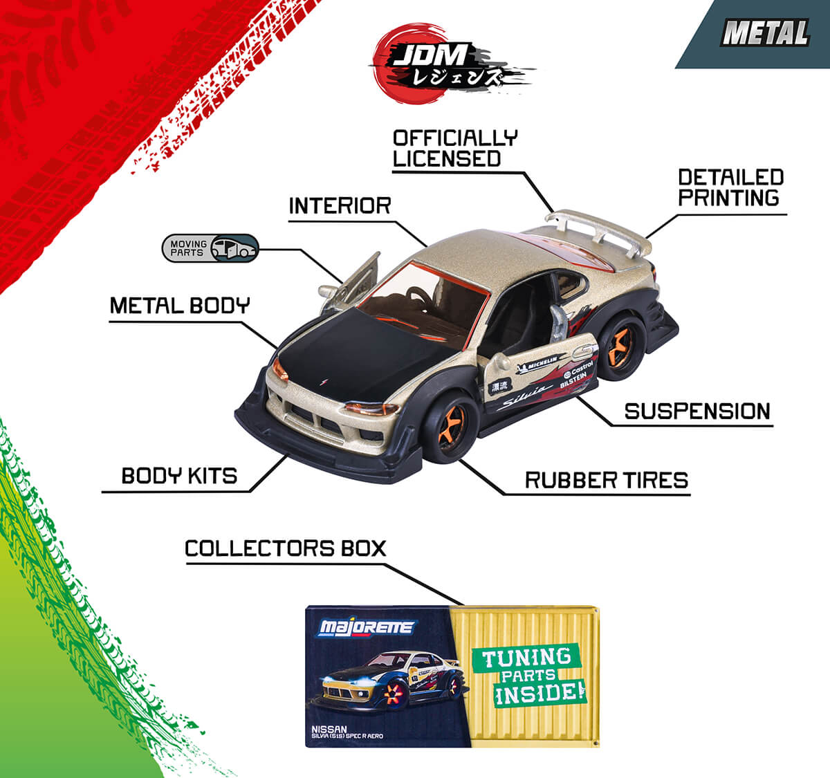 Majorette JDM Legends Deluxe Cars, ass