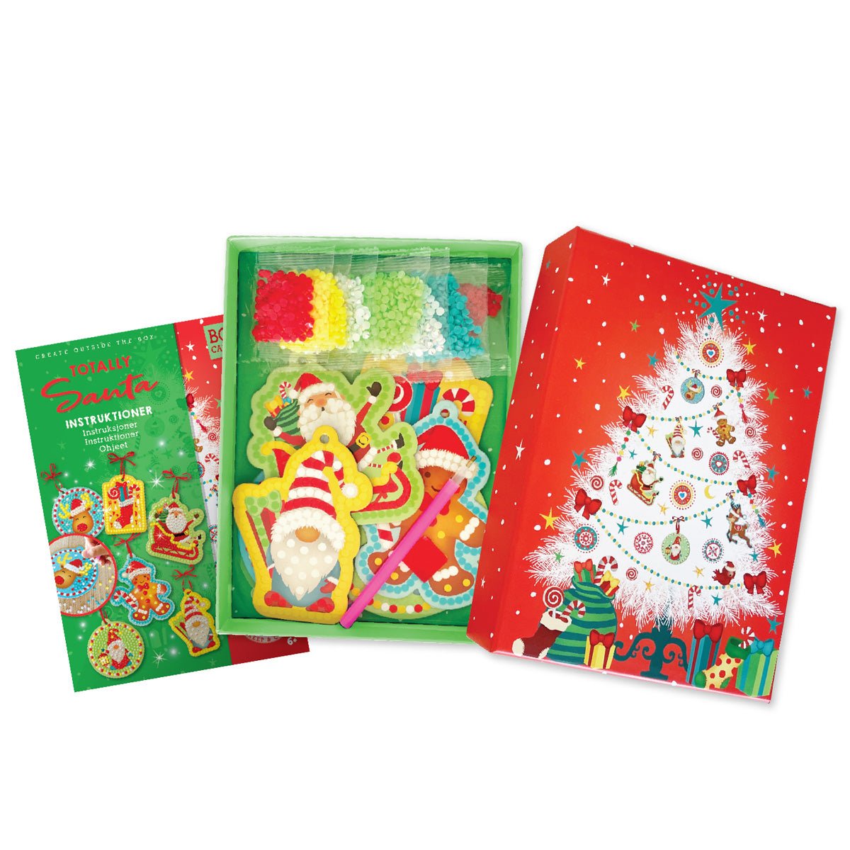 Box Candiy diamond art pynt og til - og - fra kort, totally santa