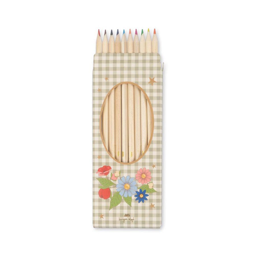 Konges Sløjd Malebog og farver, green tea check