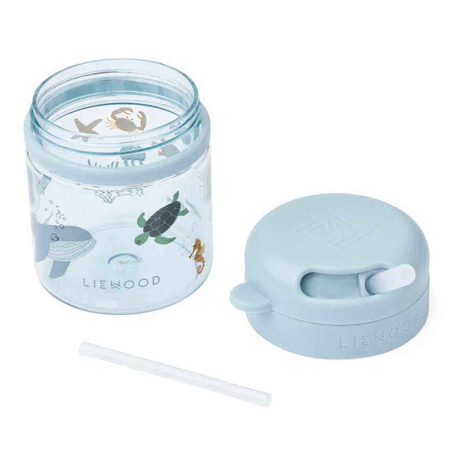 Liewood Pavia tritan kop med sugerør, sea creature/sandy
