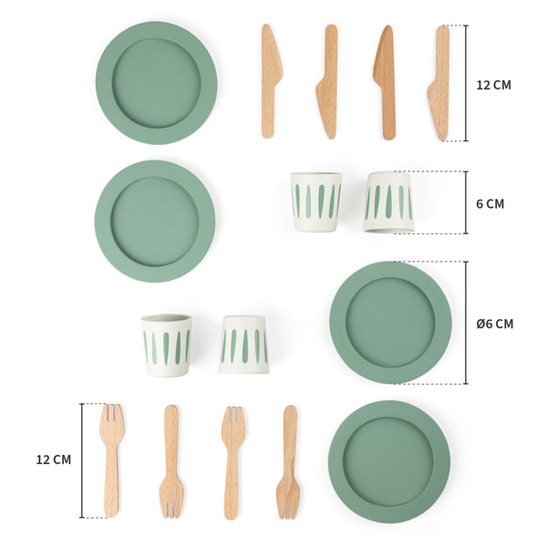 Sebra Spisesæt til 4, træ