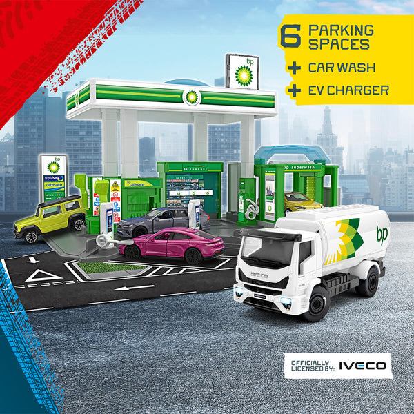 Majorette Tankstation + bil