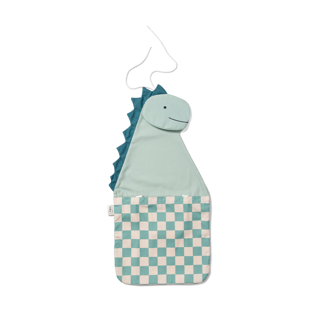 2-I-1 Toto Dino Væg Organizer & Tote Bag