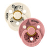 2-Pak BIBS X Mumi Lille My Colour Sut Ivory/Dusty Pink (Str 2)