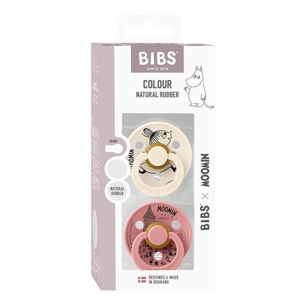 2-Pak BIBS X Mumi Lille My Colour Sut Ivory/Dusty Pink (Str 2)