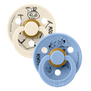 2-Pak BIBS X Mumi Mymlen Colour Sut Ivory/Sky Blue (Str 2)