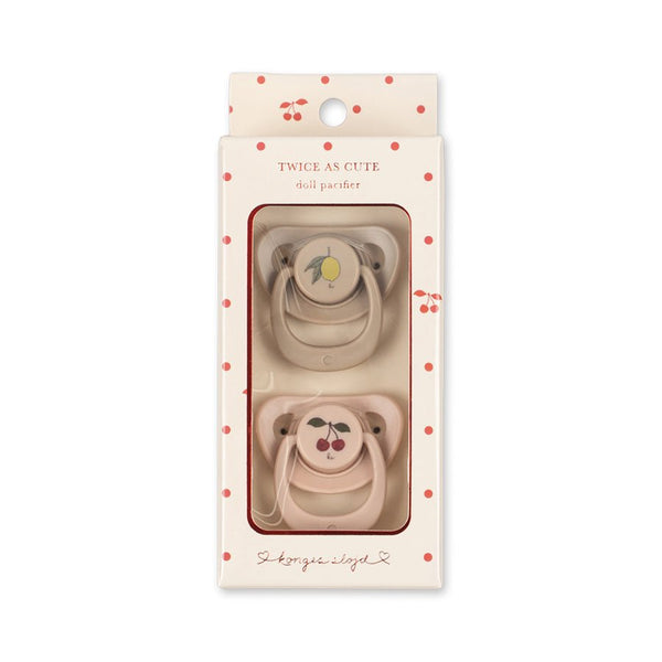 2-Pak Dukke Sut i Cherry/Lemon