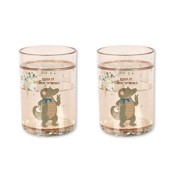 2-Pak Glitter Kop i Crocodile