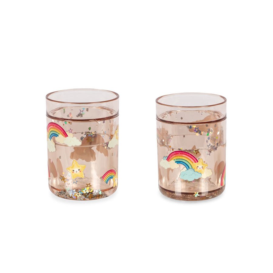 2-Pak Glitter Kop i Rainbow