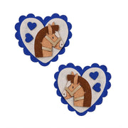 2-Pak Hårclips Scalloped Heart Show Pony (Store)