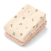 2-Pak Lewis Muslin Stofbleer i Mini Leo / Mini Peach Mix