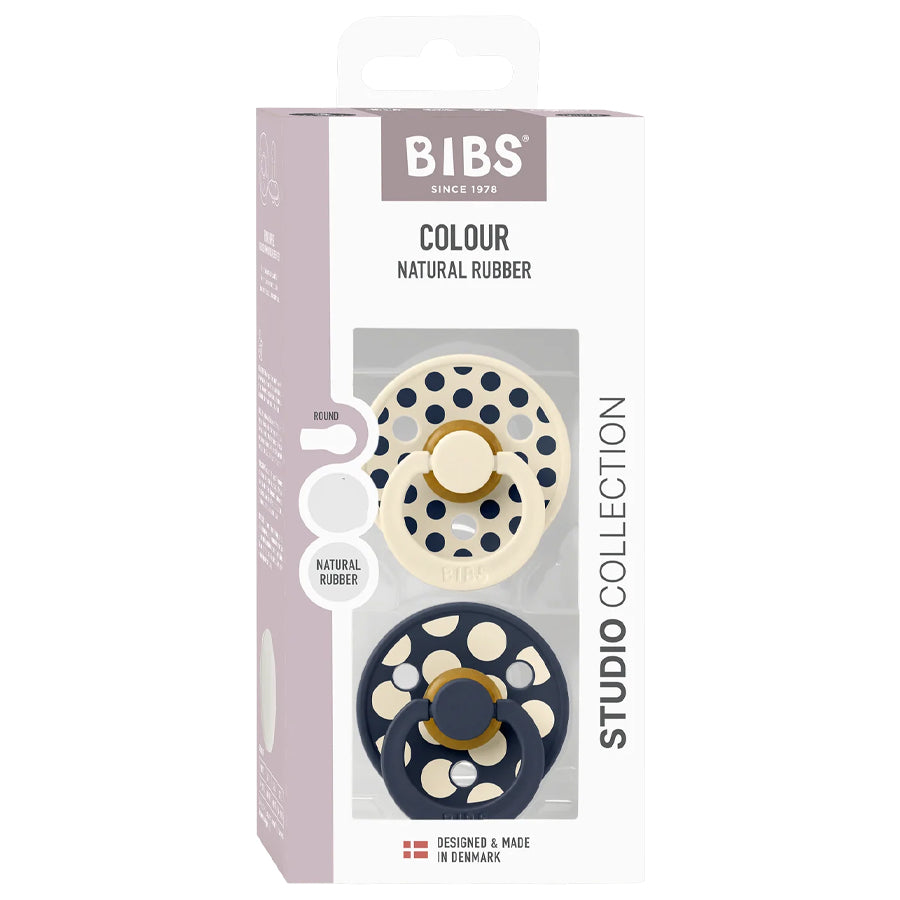 2-Pak Studio Sut Polka Mix Ivory/Deep Space (Str 2)