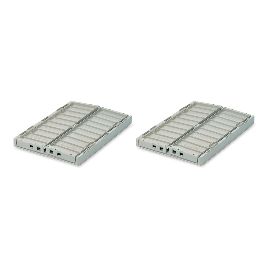 2-Pak Weston Opbevaringsboks i Dove Blue (Small)