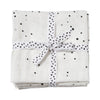 2-Pak Babysvøb Dreamy Dots Black/White