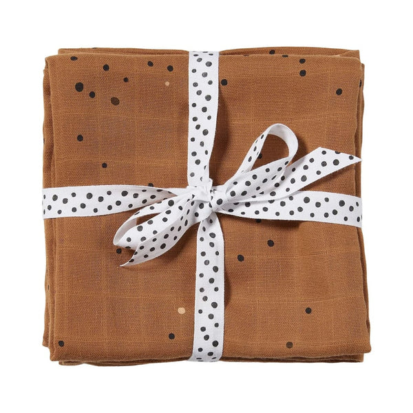 2-Pak Babysvøb Dreamy Dots Mustard