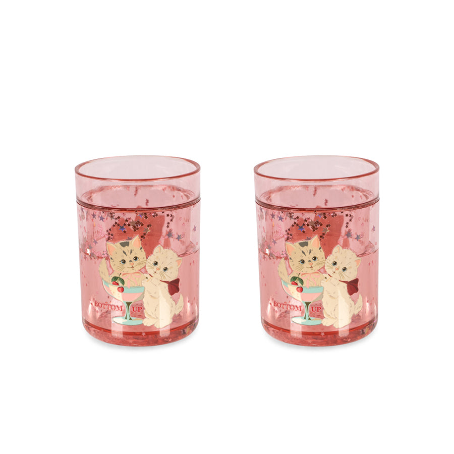 2-pak Glitter Kop i Rose Cat