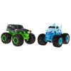 2-pak Mechanix Byg Din Egen Monstertruck med Megalodon & Grave Digger