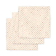 3-Pak Muslin Stofbleer i Cherry Dot