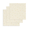 3-Pak Muslin Stofbleer i Lemon Dot