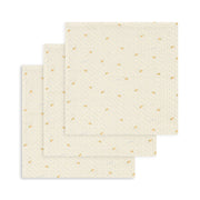 3-Pak Muslin Stofbleer i Lemon Dot