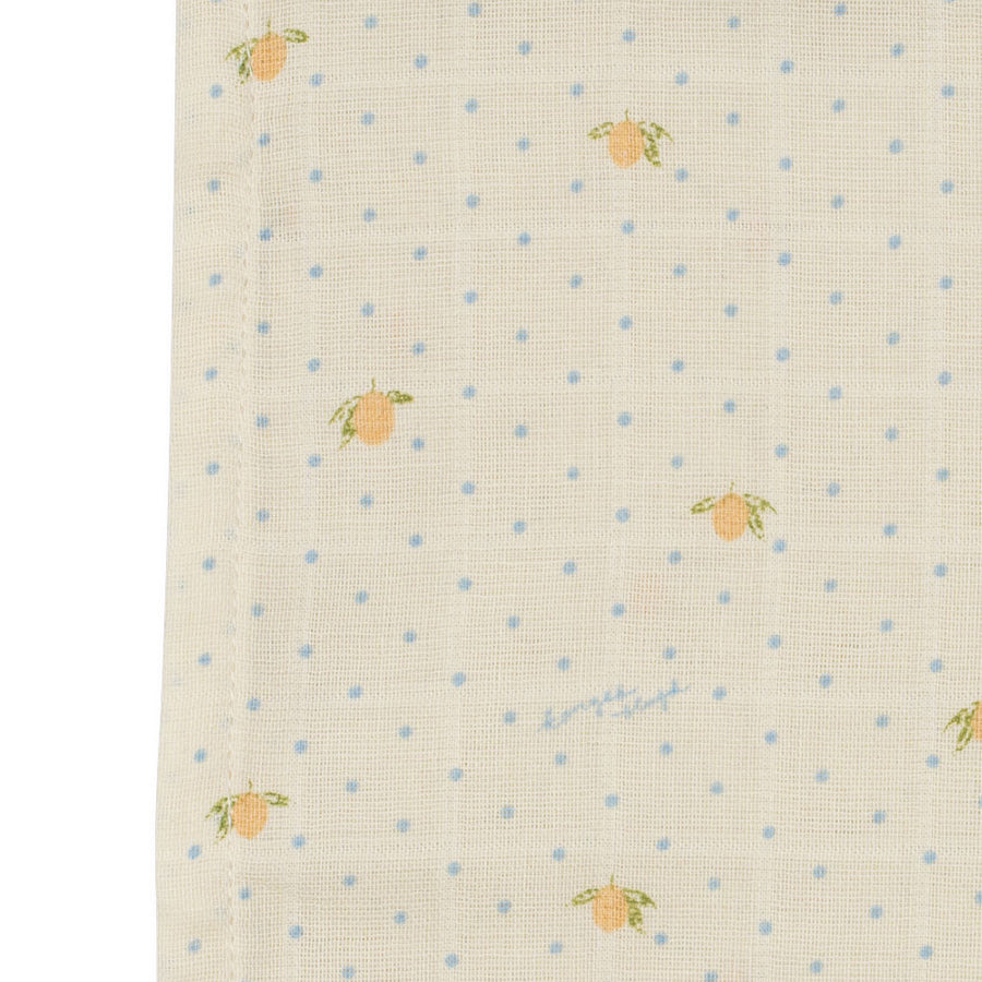 3-Pak Muslin Stofbleer i Lemon Dot