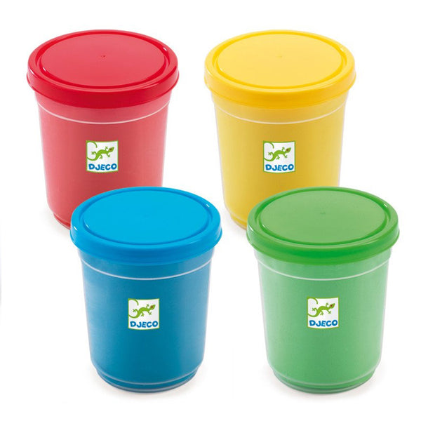 4 Bøtter Modellervoks i Klassiske Farver