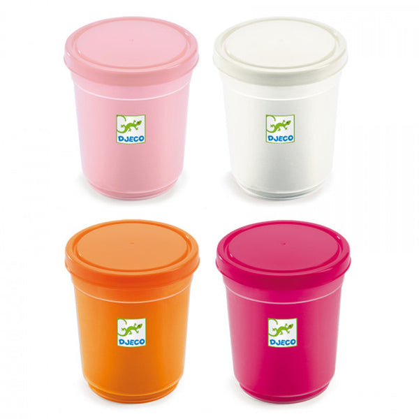 4 Bøtter Modellervoks i Lyse Farver