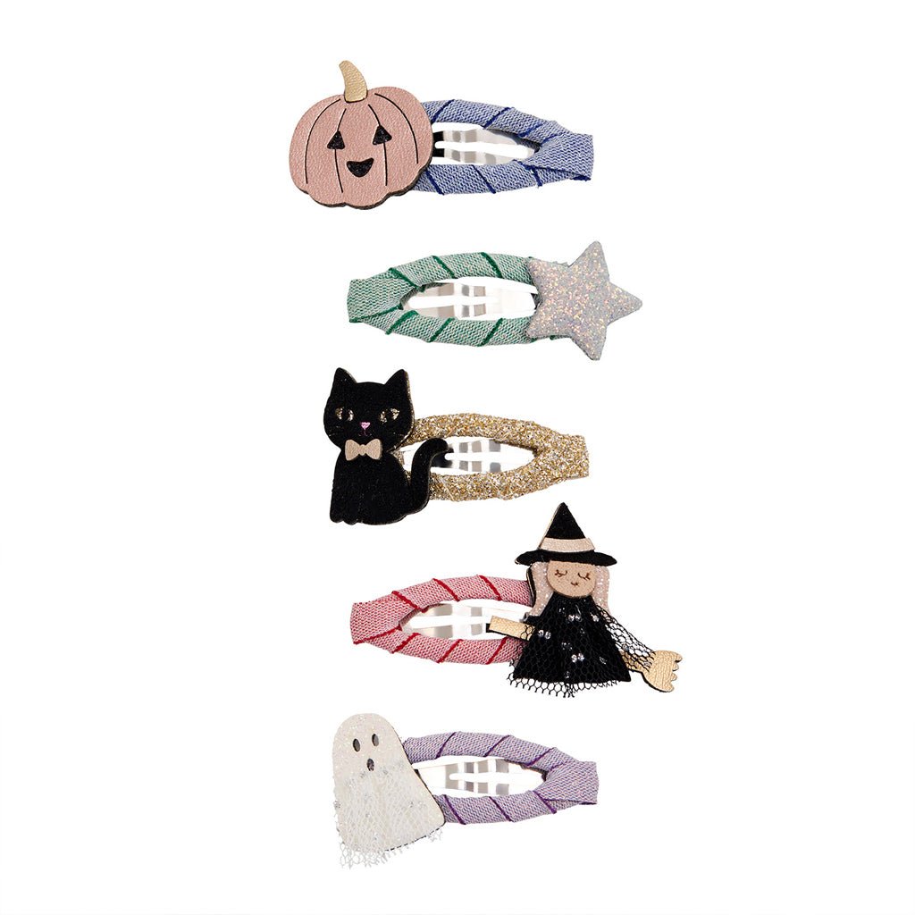 5-Pak Hårspænder Mini Halloween