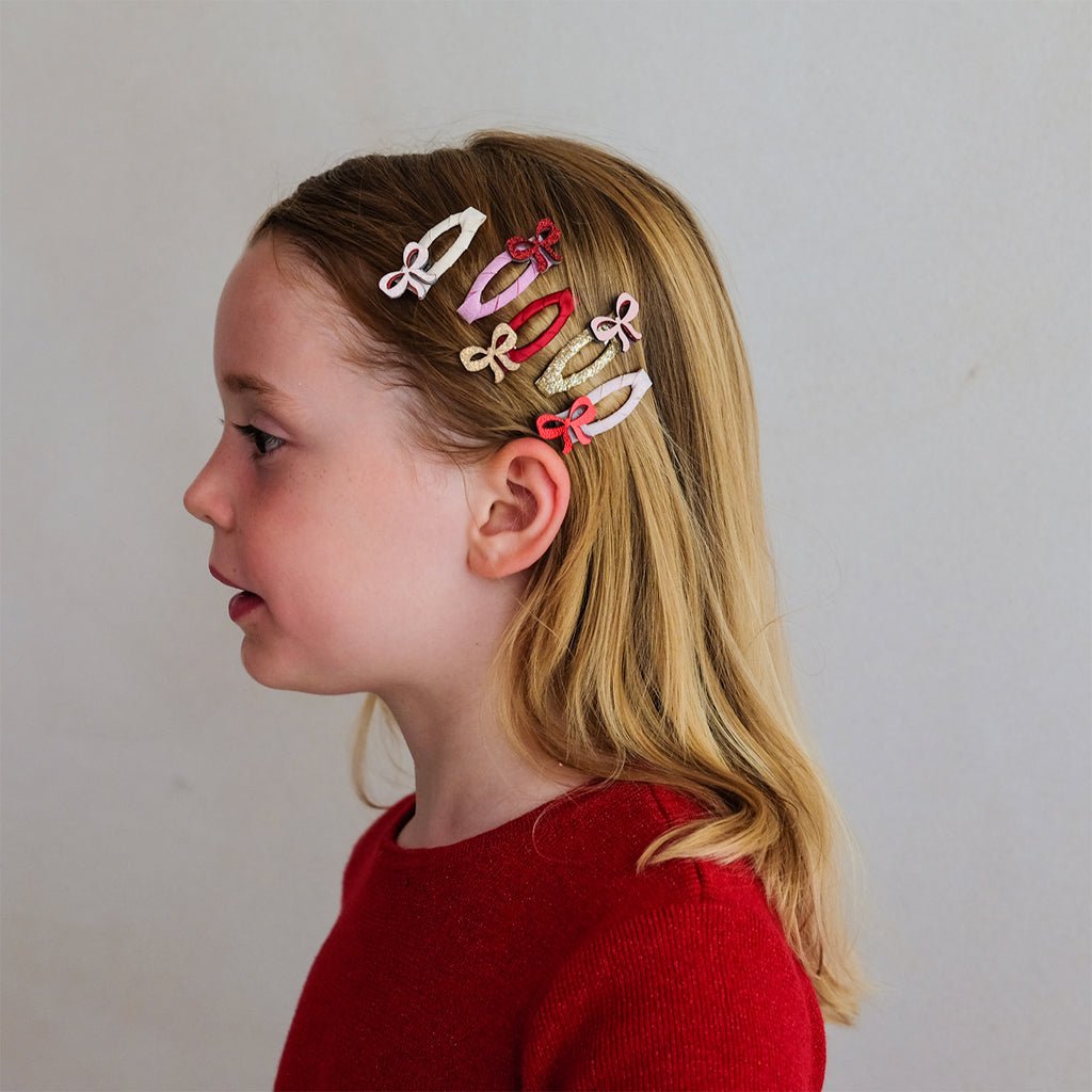 5-Pak Hårspænder Mini Cutesy Bow