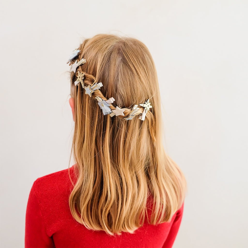 8-Pak Hårclips Sparkle Angel