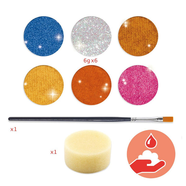 Ansigtsmaling i Metallic