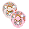 BIBS 2-Pak Colour Liberty Oscar Meadow Sut, Str 2 - Petal / Baby Pink