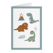 Kort Med Dinosaurer (A6)